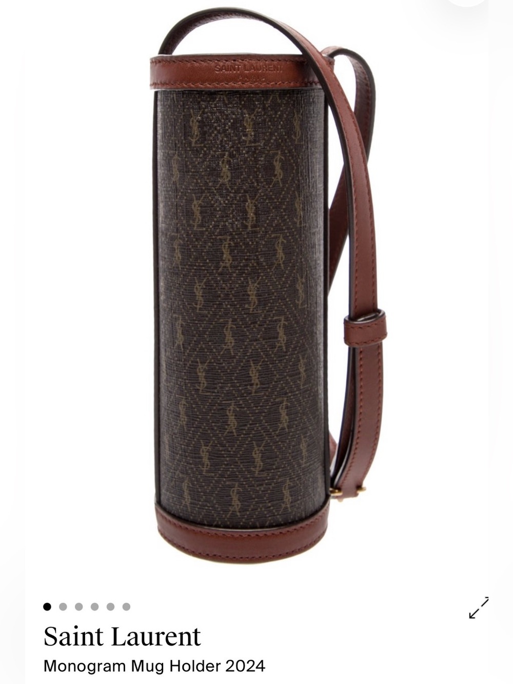 Saint Laurent monogram mug holder 2024